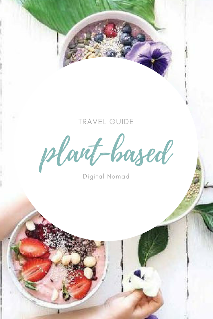 Traveling as a vegan can be challenging. Unfortunately it isn't the most accessible diet (YET!) But it's absolutely possible to maintain a plant-based diet while traveling. After 3 years of continuous travel - here's what I learned. This guide offers my top 10 tips for eating a healthy, whole-food diet on the road. #vegantravel #10vegantips #vegantips #plantbasedtravel #digitalnomadvegan #travelingvegan #vegetariantravel #veganrestaurants #happycowapp #plantbasedeurotrip