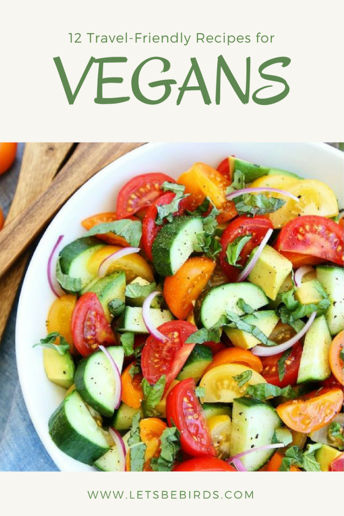 12 Simple, Tasty, Quick & Nutritious Recipes for Vegans - Traveling, Living on Campus, On-The-Go, and on a Budget. These recipes require just a few ingredients and limited kitchen supplies. #cheapvegan #vegantravel #vegannutrition #veganrecipes #healthvegan #travelvegan #travelingvegan